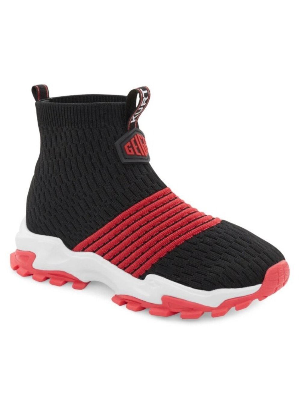 KURT GEIGER Boys Mini Lettie Knit Sock Sneaker Shoes Black Size 5 / EUR 36